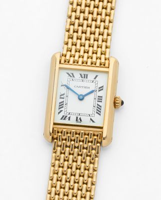 Montre-bracelet Cartier pour femme en or 18 carats