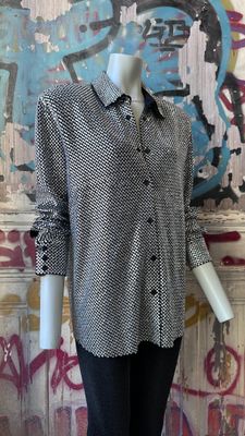 Chemise T.36 A.VAUTHIER Oversize Mousseline entièrement incrustée de c