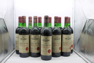 1985, Ch DES ROCS, Bordeaux Supérieur; 12 bouteilles, voir p…
