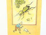 a picture of a picture of a man and a bug