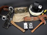 many items that are on a black table