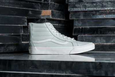 baskets Vans Old Skooler montantes en cuir blanc