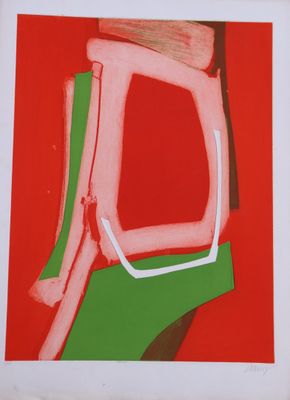 une image représentant un tableau sur lequel figure un carré rouge et vert