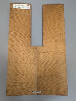 Fond en deux parties en érable pour violon, ~45,5cm