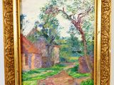 an image of a painting hanging on the wall of a room