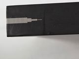 a black box with a white line on it