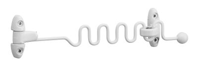 un crochet blanc fixé au mur
