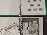 a binder with stamps on it sitting on a table