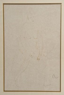 an image of a drawing of a woman ' s face in a white frame