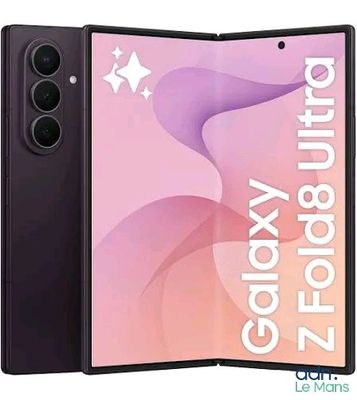 samsung galaxy s10e with a purple screen and a white background