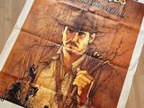 an old movie poster for the adventures of indiana jones