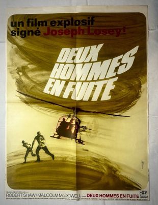 L'affiche du film « Le Jour du chasseur » représente un hélicoptère et un homme armé.