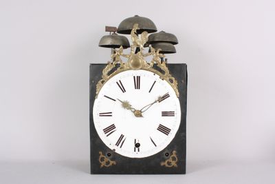 horloge de parquet XVIIIème s., mouvement à 4 cloches