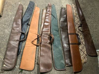 Lot de 9 étuis pour fusils ou carabines