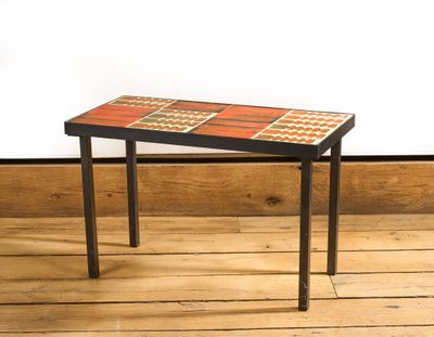 Roger CAPRON (1922-2006) Table basse modèle Palmettes de la …
