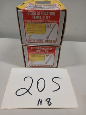 Lot de 2 boîtes de pitons rénovation femelle M7, finition bi…