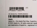 a label on the back of an apple product