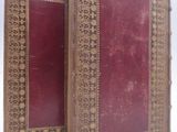 pair of antique leather bound books on white background with white background