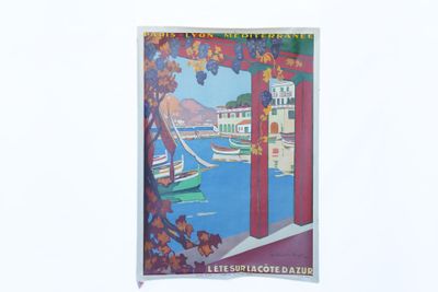 a picture of a poster on the wall of a building