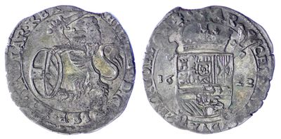 une pièce d'argent portant l'image d'un homme