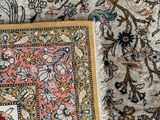 an image of a close up of a rug on a table