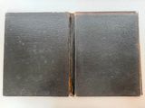 an old book opened to show the inside of the pages