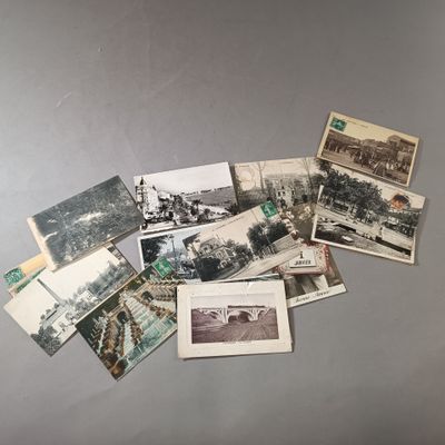 Lot de cartes postales anciennes et semi modernes dont petits metiers 