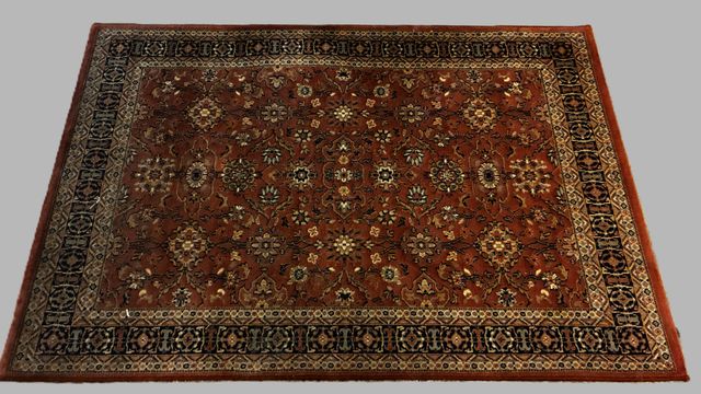Tapis en laine. 184 x 126cm. À nettoyer 