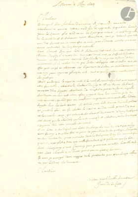 Jean de LA COSTE (159.-1671) imprimeur libraire. L.A.S., Lis…