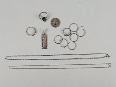 a lot of silver items that are on a table