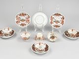 an image of a group of porcelain dishes and cups and saucers