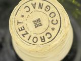 a close up of a bottle of wine with a label on it