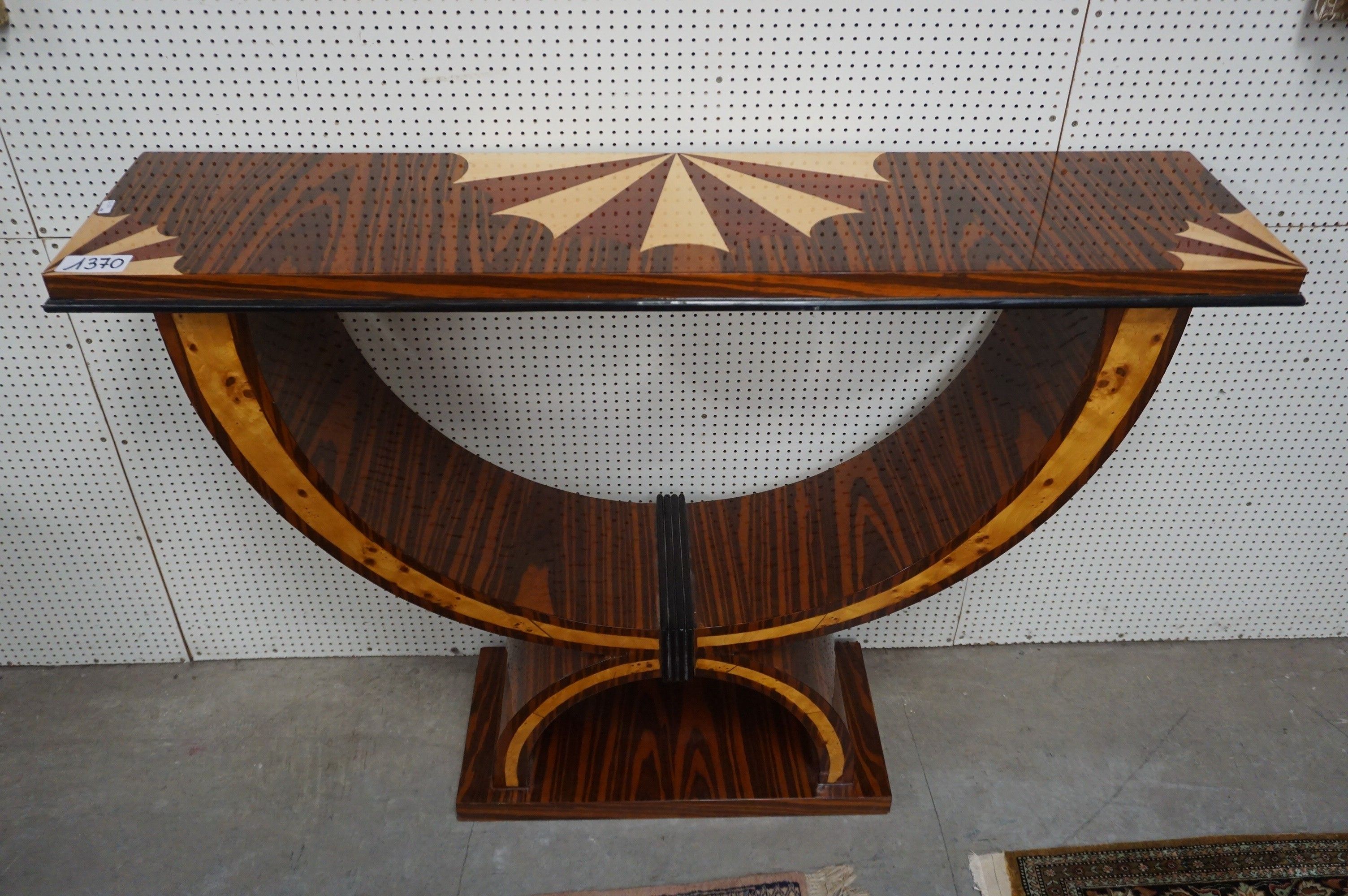 belle console de style Art déco - avec 1 tiroir - bois exoti…