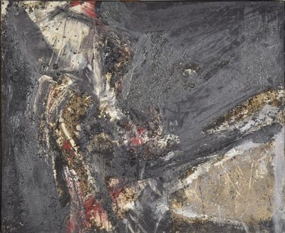 TONIN (XXème siècle) : Composition abstraite.