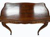an image of a wooden table with a wooden top on a white background