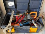 many tools in a tool box on the shelf