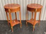 pair of 19th century french louis xvi style side tables