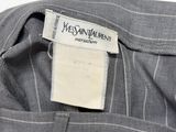 a close up of a label on a shirt