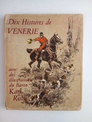 un vieux livre avec l'image d'un homme à cheval