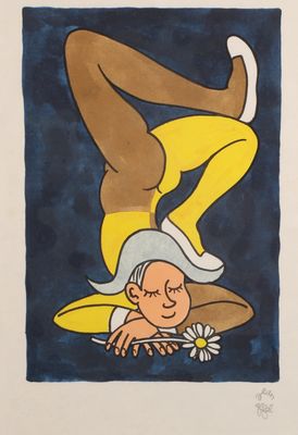 une image représentant un tableau où l'on voit une femme allongée sur le ventre