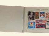 a picture of a book with a lot of stamps on it