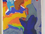 an image of a painting of a man and a woman sitting on a couch