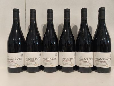 6 Bouteilles Côte-Rôtie 2023, « Grandes Places » Domaine Ver…