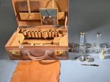 a suitcase that has a lot of items inside of it
