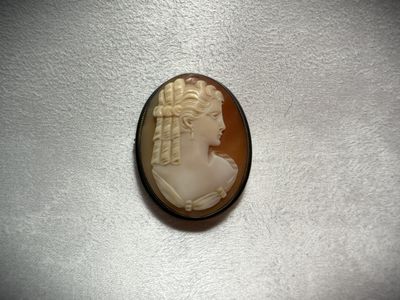 an image of a woman ' s profile is shown on a white background