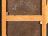 a close up of a wooden frame with a message on it
