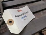a piece of paper that has been placed on a park bench