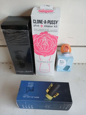 a box of cline - a - pussy and a box of cline - a - pussy next to each other on a table