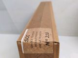 a brown box with a label on it sitting on a table