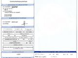 a close up of a document with a bar code on it